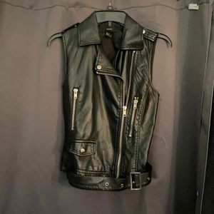Faux Leather Vest